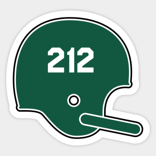 New York Jets 212 Helmet Sticker